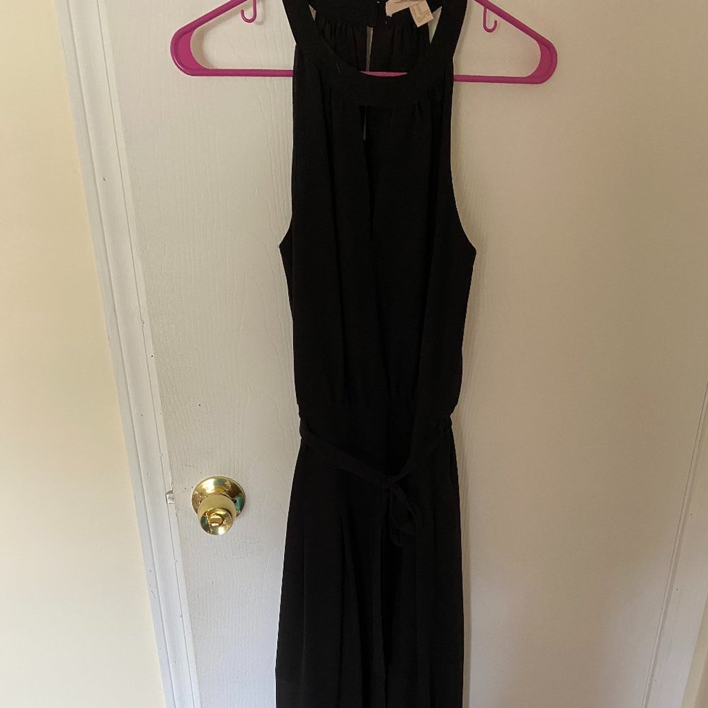 Black floor length dress Forever21